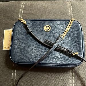Michael Kors Large East West Crossbody Navy